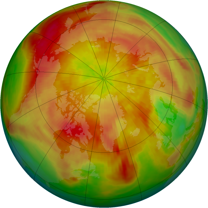 Arctic ozone map for 02 April 1981